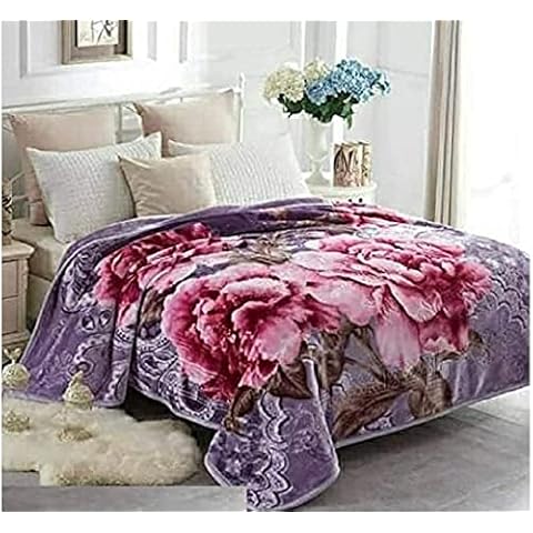 Super Soft Warm  FLEECE Fluffy Blanket Double Layer Mink Blanket Double SIDED