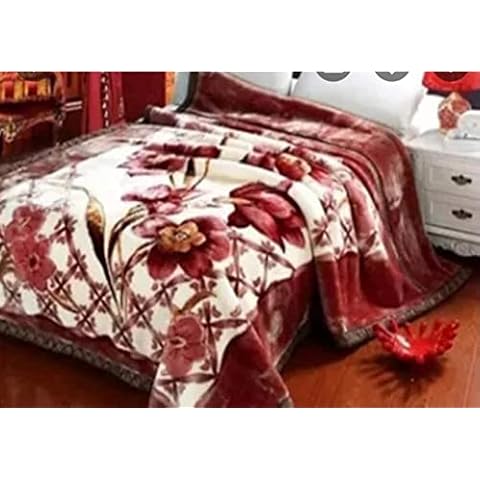 Super Soft Warm  FLEECE Fluffy Blanket Double Layer Mink Blanket Double SIDED