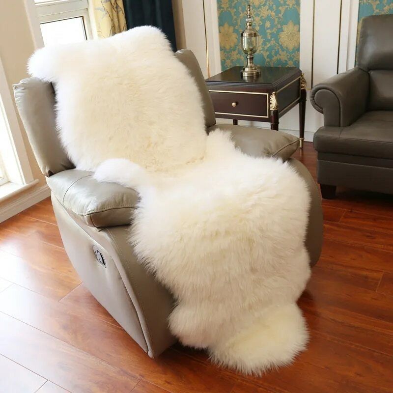 Plush Floor Foot Mats Faux Fur Wool Carpets Living Room Lounge Fluffy Bedside Rug Sofa Cushion