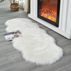 Plush Floor Foot Mats Faux Fur Wool Carpets Living Room Lounge Fluffy Bedside Rug Sofa Cushion
