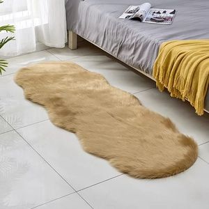 Fashion Bedside/ Dashboard Mats -Size 160 Cm Long Luxurious Faux Fur Fluffy Bedside Carpet