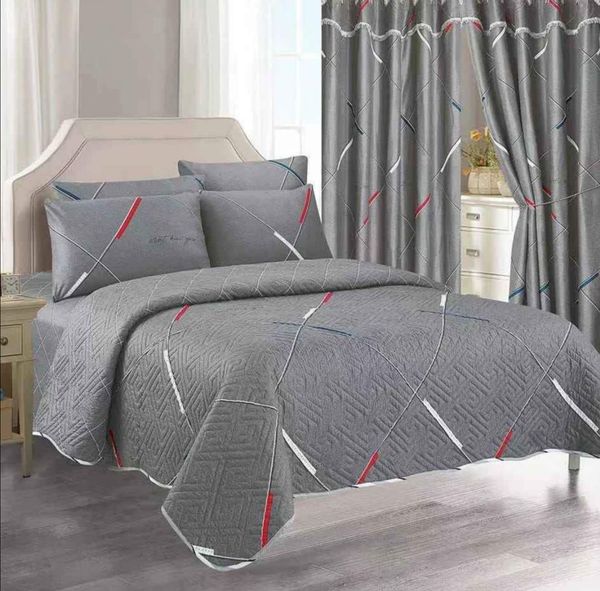 7 piece woolen duvet and curtain set