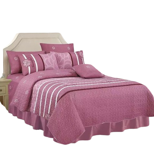 7 piece woolen duvet and curtain set