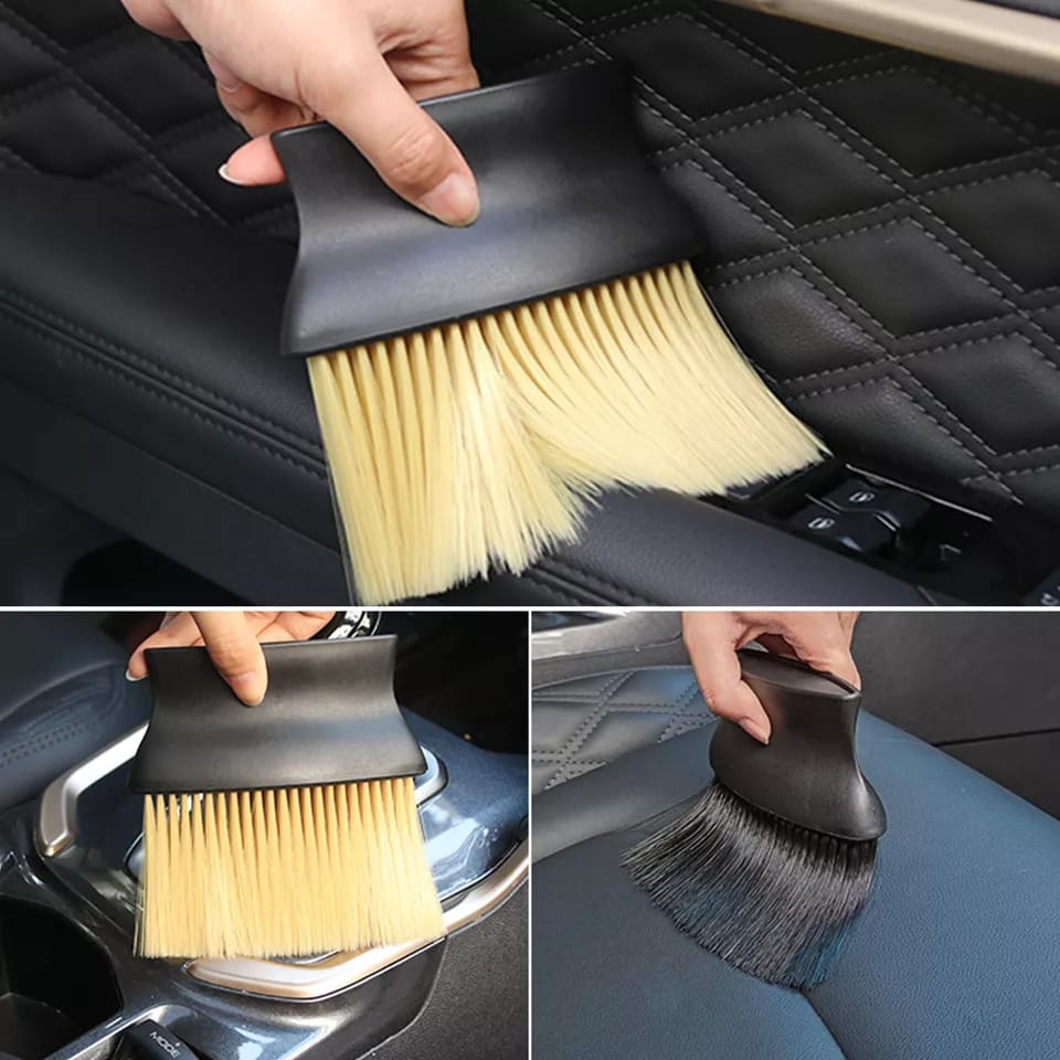 Car interior soft cleaning brush,Soft Bristles Car Cleaning Brushes Duster Auto Interior Dust Brush Car Interior Cleaning Tool for Dashboard Air Skylight Conditioner Vents Computer