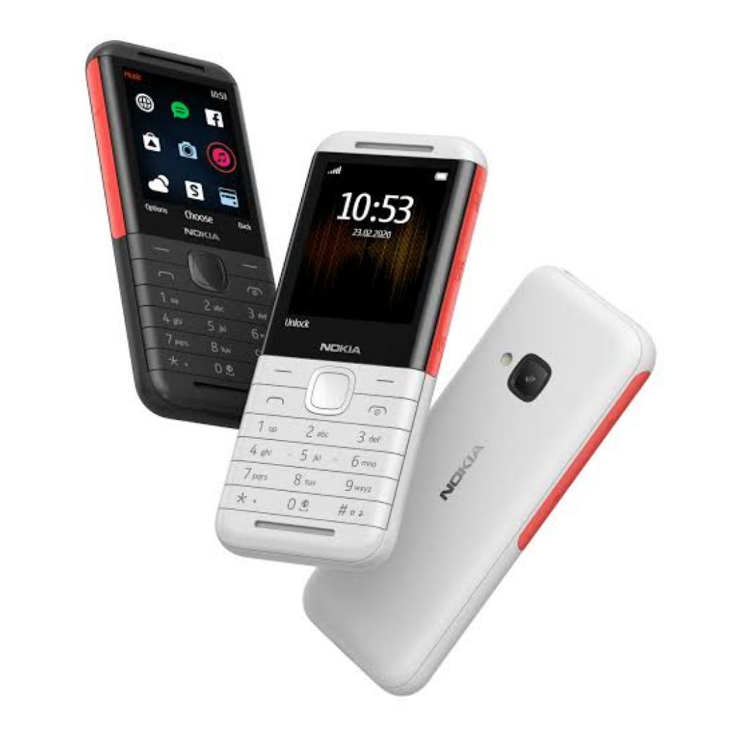 NOKIA 5310 with RAM: 8 MB

Internal Storage: 16 MB

Battery: 1200 mAh

Main camera: VGA with flash

Front camera: Not available

Display: 2.4 inch

Processor: MT6260A

Connectivity: Dual sim, 3G, 4G,