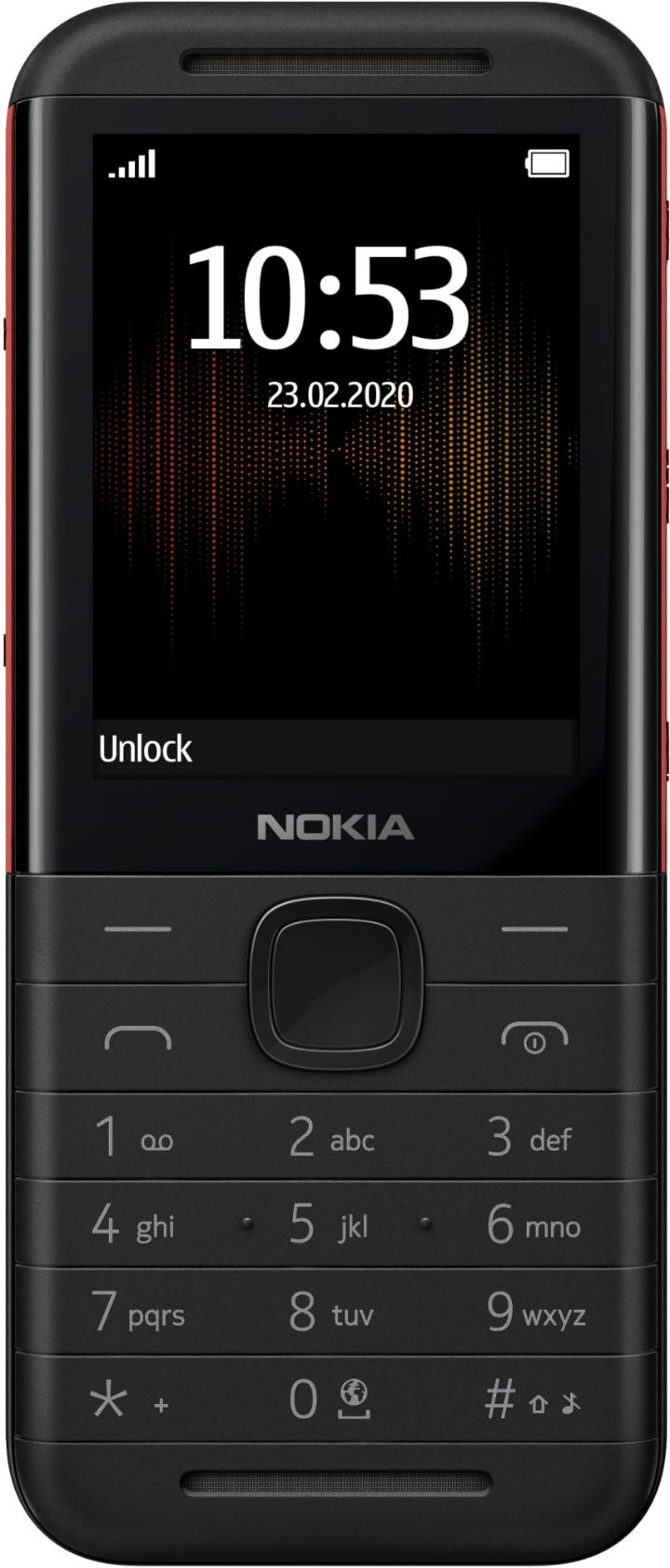 NOKIA 5310 with RAM: 8 MB

Internal Storage: 16 MB

Battery: 1200 mAh

Main camera: VGA with flash

Front camera: Not available

Display: 2.4 inch

Processor: MT6260A

Connectivity: Dual sim, 3G, 4G,