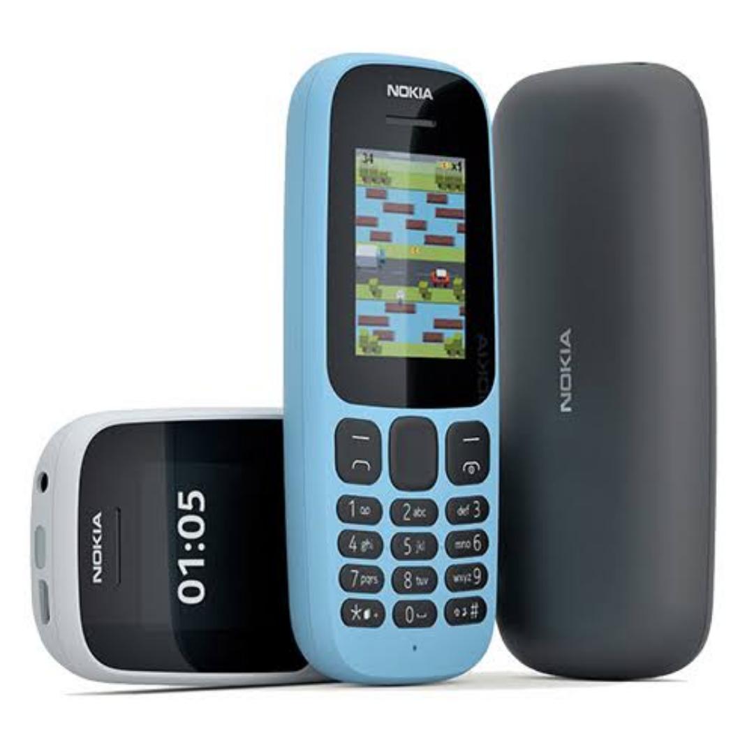 NOKIA 105.  Display 1.77′
Dual sim
Internal:4MB 4MB RAM
Resolution:120*160 pixels
Fm radio
800mAh removable battery
3.5mm Jack
New island keymat with separated keys for greater usability
Tough polycar