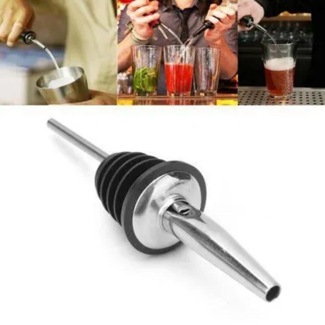 BARTENDER POUR SPOUTS/ WINE POURERS/BOTTLE SPOUTS/designed to stay intact while being removed from snug or sticky bottlenecks—no more prying. Now available in 8 industry-friendly tones, these workhor