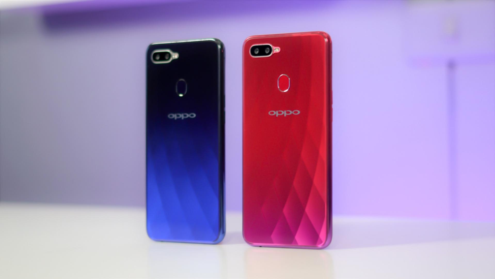 OPPO F9 

Color: Twilight Blue, Starry Purple
Operating System: ColorOS 5.2, based on Android 8.1
Processor: MTK P60
GPU: ARM Mali-G72 MP3 800MHz
Battery: 3500mAh (TYP) 3415mAh (MIN)
RAM: 4GB/6GB
Stor