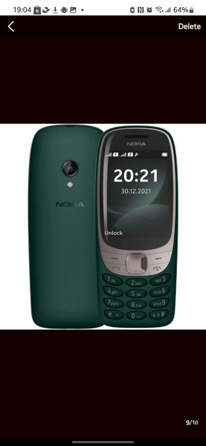 New NOKIA 6310.  Dual Sim, wireless fm, rear camera flash,8 MB RAM, 16 MB inbuilt

1150 mAh Battery

2.8 inches, 160 x 240 px Display

0.3 MP Rear Camera

Memory Card Supported, up to 32 GB

Bluetooth