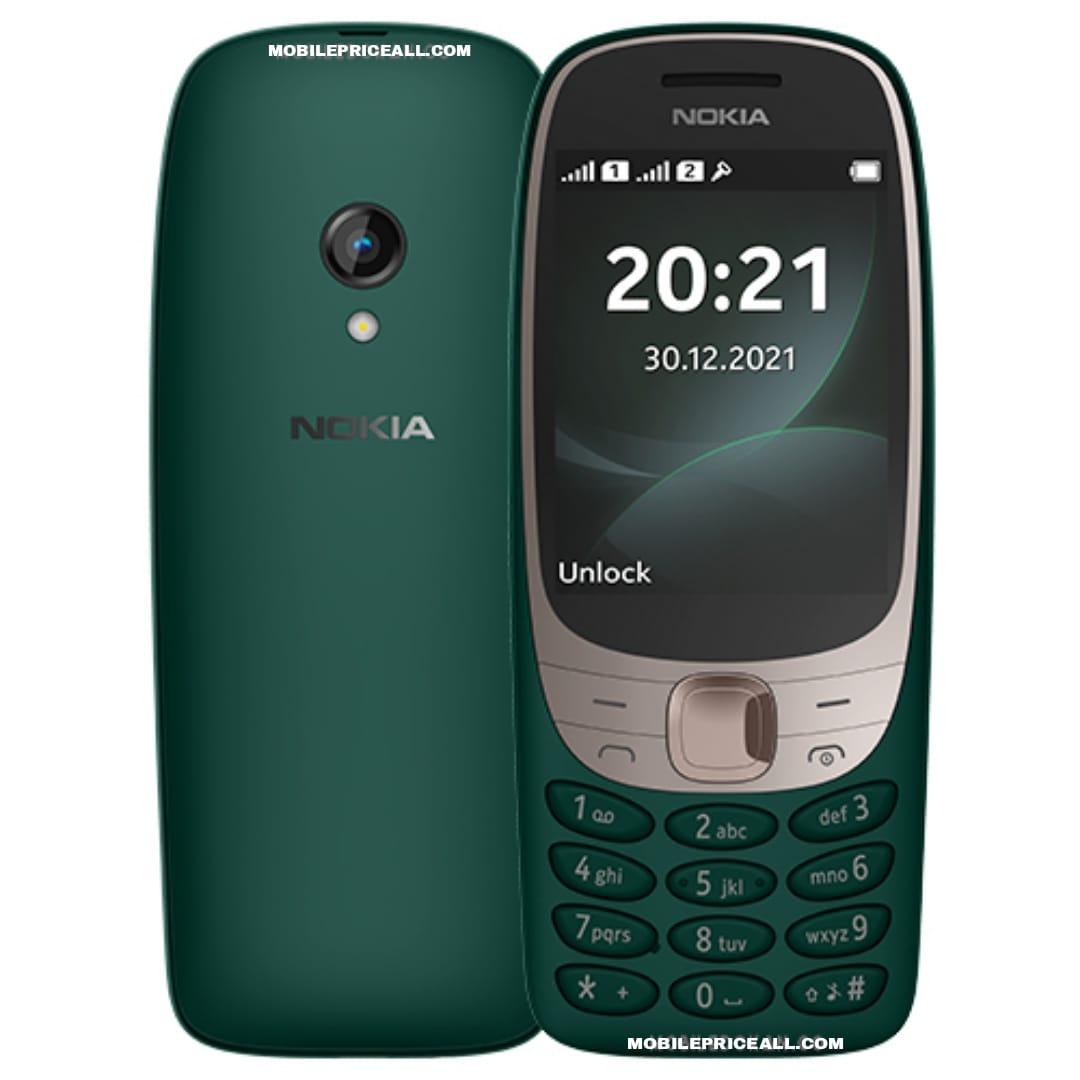 NOKIA 6310: Nokia 6310 (2021) phone. Announced Jul 2021. Features 2.8″ display, Unisoc 6531F chipset, 1150 mAh battery, 16 MB storage, 8 MB RAM.