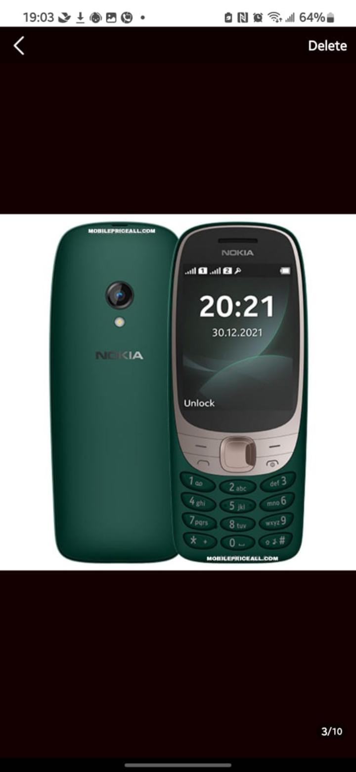 NOKIA 6310: Nokia 6310 (2021) phone. Announced Jul 2021. Features 2.8″ display, Unisoc 6531F chipset, 1150 mAh battery, 16 MB storage, 8 MB RAM.
