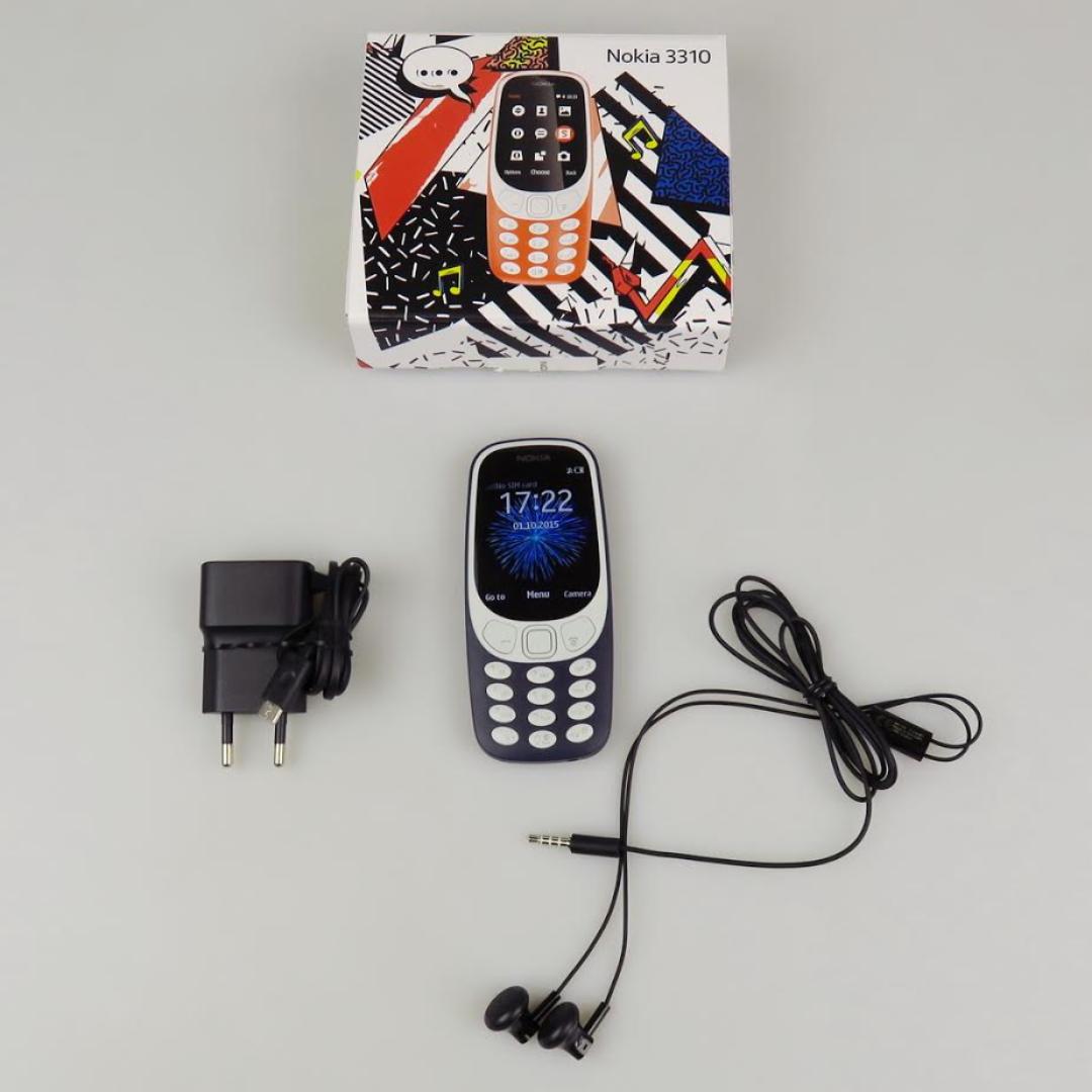 New NOKIA 3310. 2.4 Inch QVGA

MicroSD Upto 32GB

Dual Normal SIM

2MP Camera With LED Flash

FM Radio

MP3 Player

Bluetooth 3.0 With SLAM

Nokia Series 30+ OS

1200 MAh Battery

12 months warran