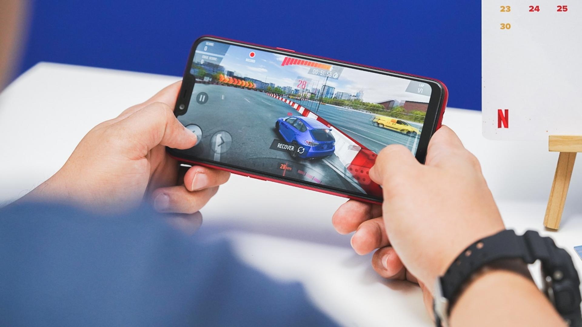 OPPO A3s Dual SIM Smartphone 6.2" HD+ Display 4230mAh Battery 13MP + 2MP Dual Rear Camera 8MP Front Camera Fingerprint Face Unlock Expandable Storage Stylish Design