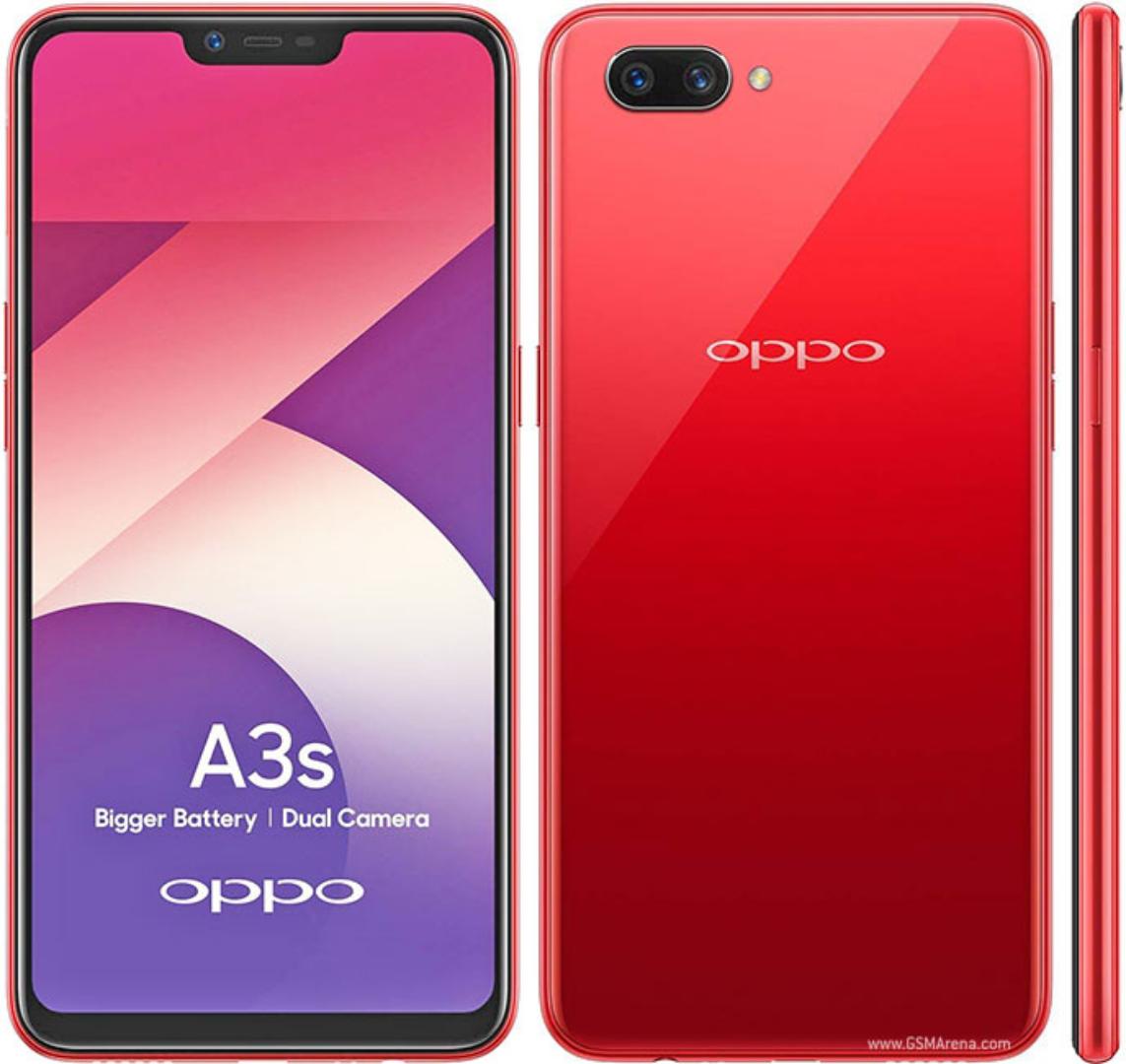 OPPO A3s Dual SIM Smartphone 6.2" HD+ Display 4230mAh Battery 13MP + 2MP Dual Rear Camera 8MP Front Camera Fingerprint Face Unlock Expandable Storage Stylish Design