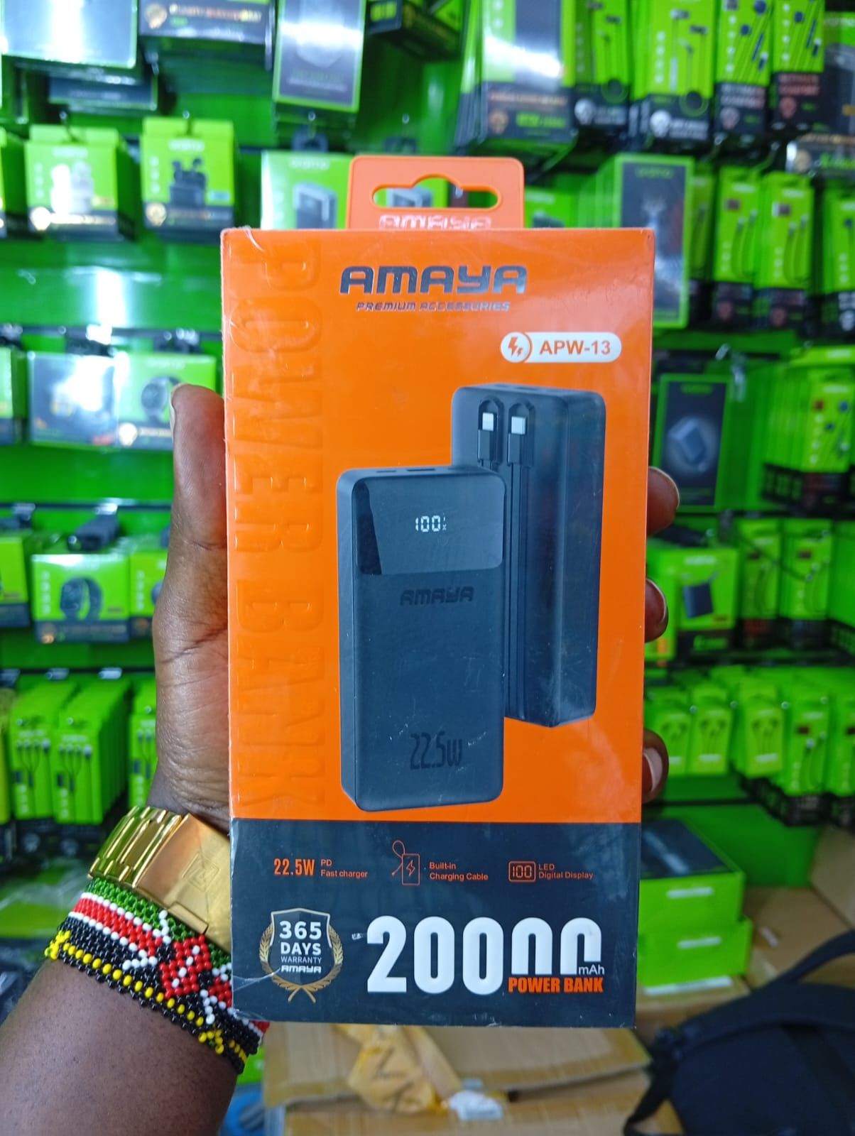 Amaya APW-13 power bank 20000mAh 22.5W Super Fast Charging with 2 Lines