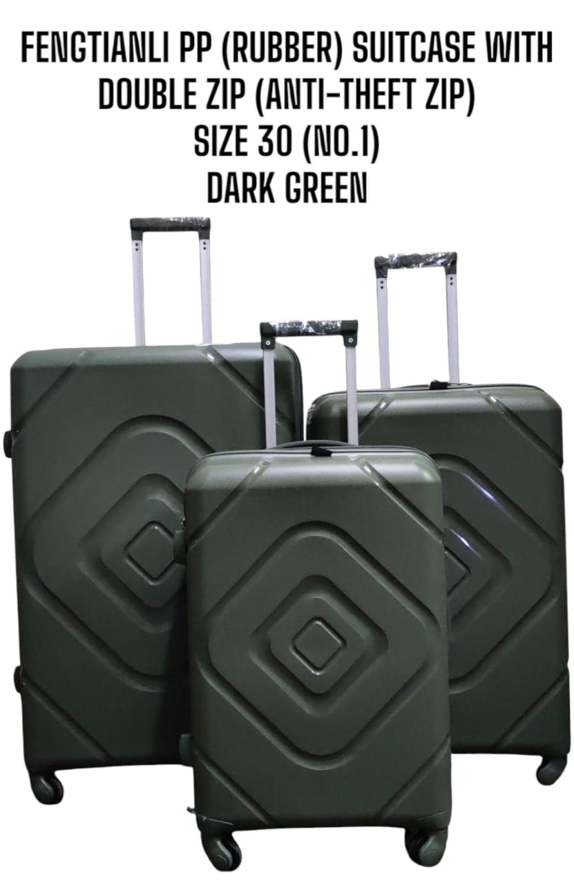 Fashion 3 IN 1 UNBREAKBLE LAXURIOUS RUBBER SUITCASE BRIEFCASE TRAVEL BAG The suitcase features a hard outer shell that protects your belongings from damage. It also has a number of compartments and po