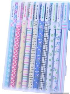 set of 10 pieces gel pens for journaling.
