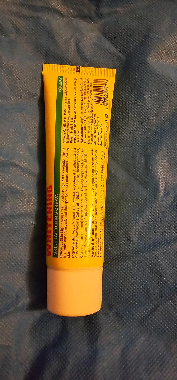 lemon brightening cream