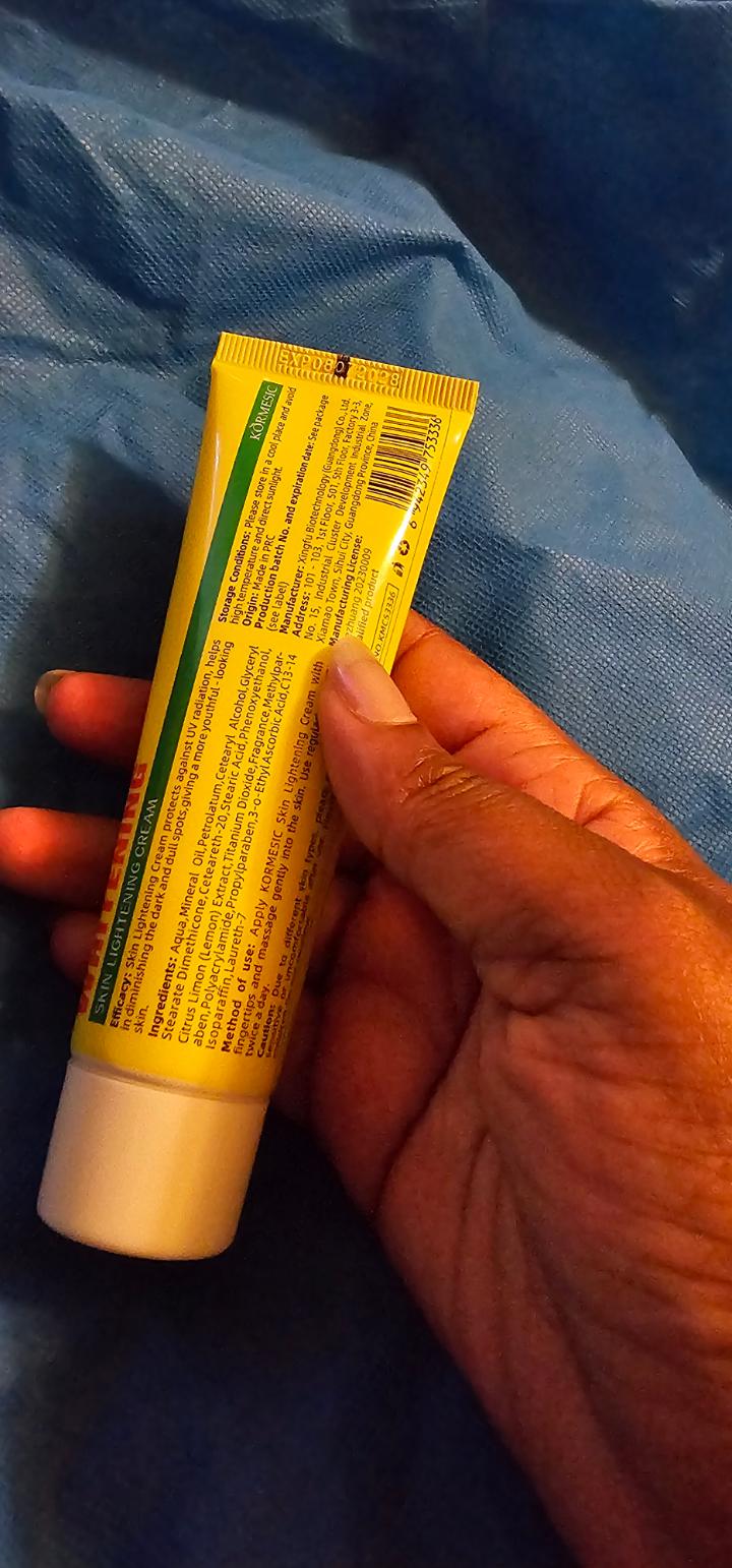 lemon brightening cream