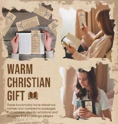 Kraft paper emergency scriptures bookmark