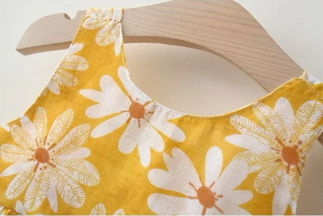 kids sun dresses with hat