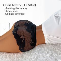 5 Pcs Women Underwear Lace Panties Woman Clothes Mid Waisted Hollow Out Transparent Mesh Plus Size Ladies Seamless Butt Lift Brief