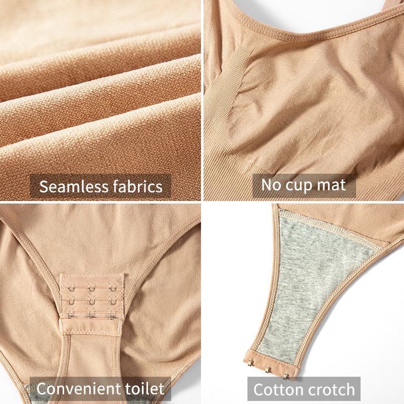 Women Bodysuit Big Size Tummy Control Shapewear Seamless Sculpting Body Shaper Tank Top Adjustable Strap Tops