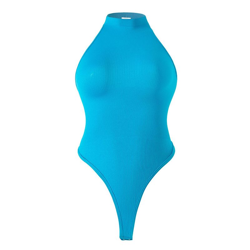 Womens Bodysuit Slimming Shapewear Sleeveless Round Neck Stretchy Soft Sleeveless Thong Body Suit Tank Top