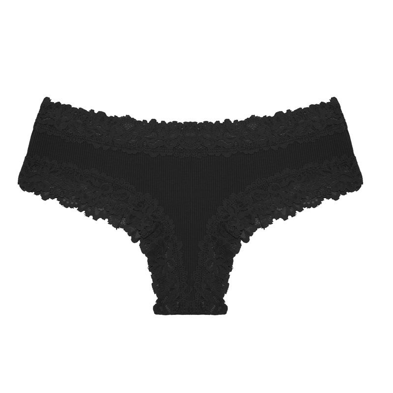 6 Pcs Womens Cotton Underwear Lace Hipster Panties Soft Breathable Cotton Brazilian Bikini Ladies