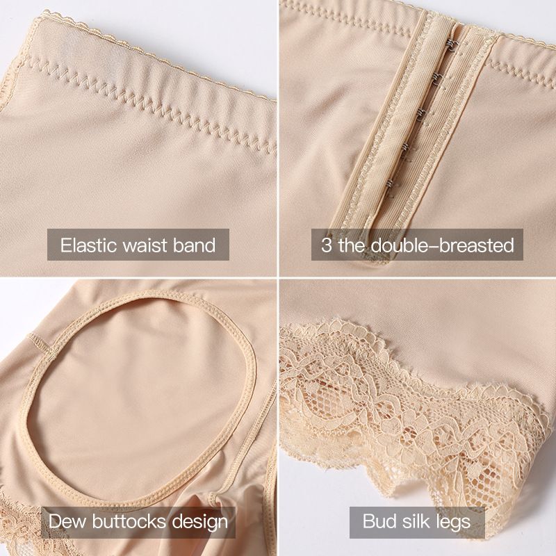 Women Butt Lifter Big Size Lace Body Shaper Tummy Control Panties Enhancer Buttocks Underwear Girdle Booty Shapewear Shorts