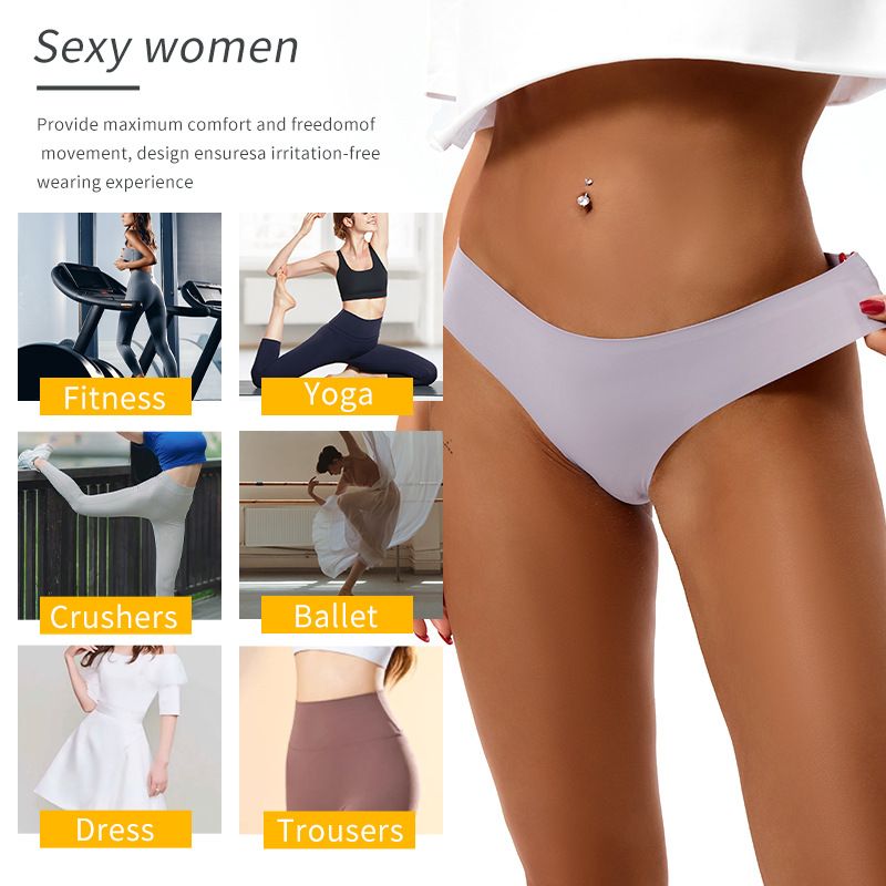 5PCS Women’s Seamless Hipster Underwear No Show Panties Invisibles Briefs Soft Stretch Bikini Underwears