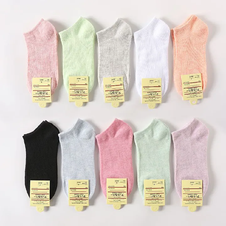 10 Pairs Ankle Socks For Womens Non Slip Cotton Socks No Show Socks Classic Low Cut Casual Socks