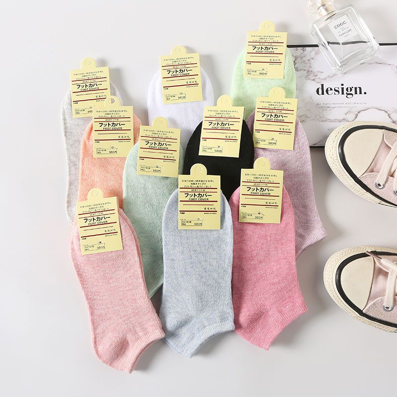 10 Pairs Ankle Socks For Womens Non Slip Cotton Socks No Show Socks Classic Low Cut Casual Socks