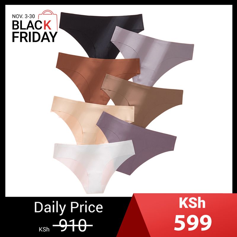 5PCS Women’s Seamless Hipster Underwear No Show Panties Invisibles Briefs Soft Stretch Bikini Underwears