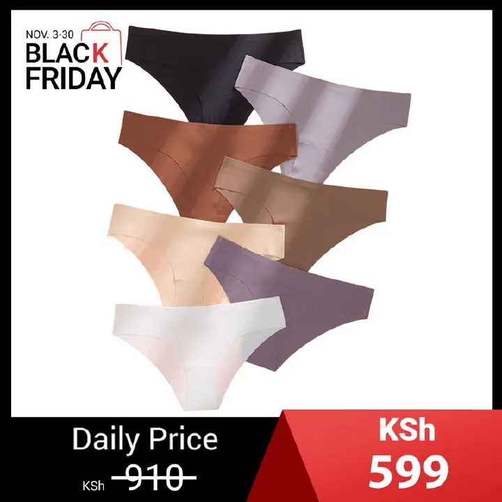 5PCS Women’s Seamless Hipster Underwear No Show Panties Invisibles Briefs Soft Stretch Bikini Underwears