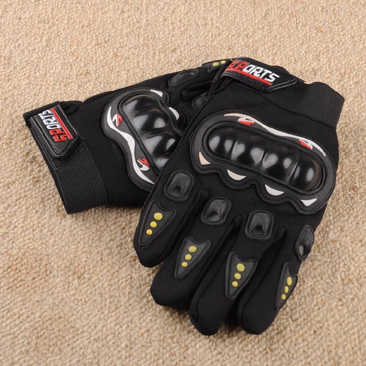 Men's Full-Finger Motorcycle Gloves, Touchscreen Compatible, Outdoor Off-Road Sports Riding Protective Anti-Fall Full-Finger  Men Tactical Gloves