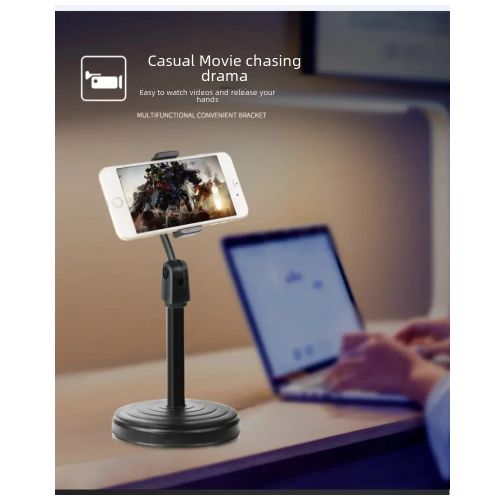 Desktop Phone Holder Stand Adjustable Retractable Stable Anti-skid Live Broadcast Bracket Portable Desk Cell Phone Holder Mobile Accessories