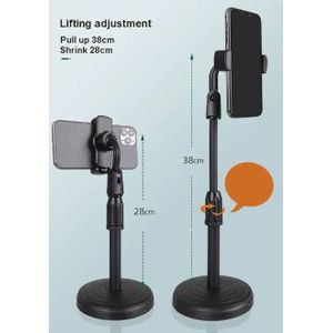 Desktop Phone Holder Stand Adjustable Retractable Stable Anti-skid Live Broadcast Bracket Portable Desk Cell Phone Holder Mobile Accessories
