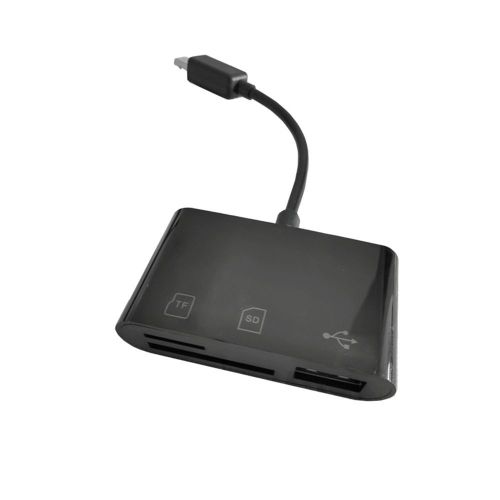 BYLD USB-C Card Reader, 3-in-1 Micro SD Memory Card Reader, Type C to SD Card Reader Adapter 2TB Capacity for MacBook Camera Android Windows Linux and Other Type C Device