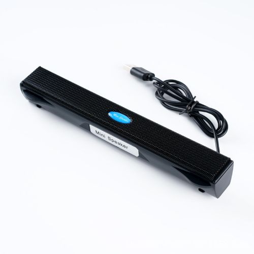 BYLD USB Computer Speakers for Desktop or PC, Mini Clip-on Laptop Sound Bar Stereo Wired PC Speakers for TV Desktop Laptop Tablets Monitor Notebook