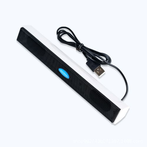 BYLD USB Computer Speakers for Desktop or PC, Mini Clip-on Laptop Sound Bar Stereo Wired PC Speakers for TV Desktop Laptop Tablets Monitor Notebook