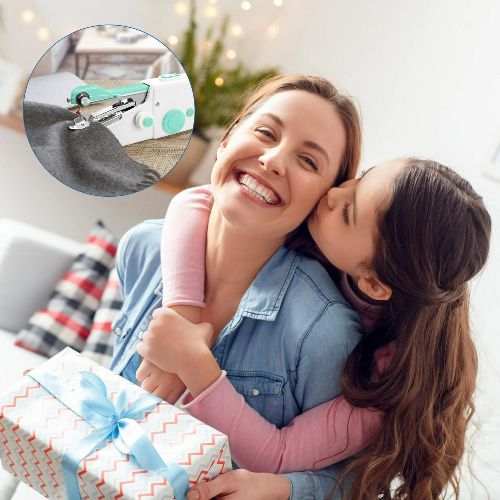 Mini Portable Handheld Sewing Machine, BYLD Quick Electric Stitch with 33pcs Sewing Kit, Needlework Electric Home Quick Repair Tool