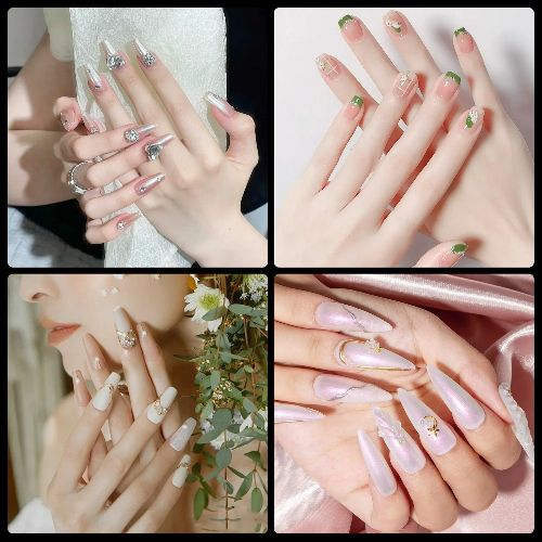 10 Sheets Double-side Nail Glue Sticker, BYLD 240pcs Transparent Nails Adhesive Tabs for False Nail Tips, Acrylic Manicure Gel DIY Makeup Tool, Waterproof and Breathable