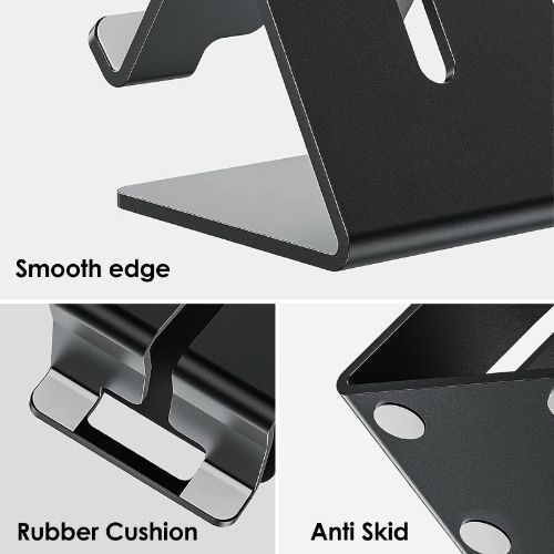 BYLD Universal Cell Phone Tablet Mount Holder,  Desktop Phone Holder Dock Fit foriPhone 13 12 Pro Max 11 Xs XR 8 Plus, iPad, Samsung Galaxy, Google Pixel, Android Phones