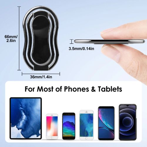 Phone Ring Holder Finger Kickstand, BYLD Foldable Ring Stand, 360° Rotation Ring Cell Phone Back Grip for Magnetic Car Mount Compatible with iPhone 13, Samsung Galaxy, Other Smartphones, Tablets