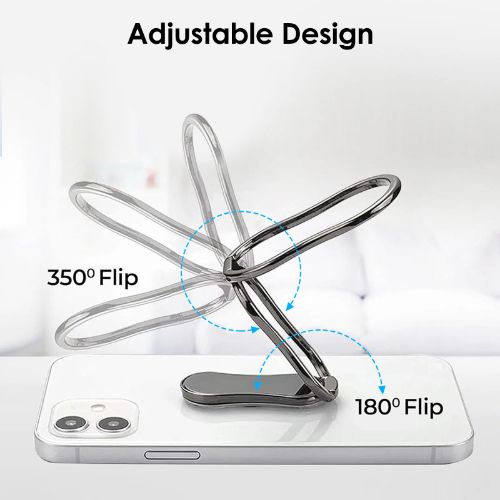 Phone Ring Holder Finger Kickstand, BYLD Foldable Ring Stand, 360° Rotation Ring Cell Phone Back Grip for Magnetic Car Mount Compatible with iPhone 13, Samsung Galaxy, Other Smartphones, Tablets
