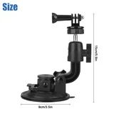 Camera Suction Cup Mount, BYLD Action Camera Holder Adapter for Car Windshield Window, Universal 1/4 Screw Sucker Clamp Compatible with GoPro Hero 10 9 8, SJCAM, Canon, Sony, DSLR, Nikon