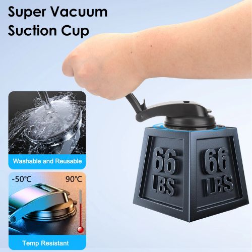 BYLD Car Phone Tablet Holder, Suction Cup Windshield Dashboard Mount Universal 360° Rotation Cellphone Car Truck Cellphone Holder for 4.7-12.9" iPhone iPad Galaxy Tab