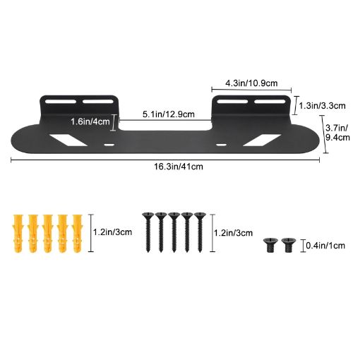 BYLD Soundbar Mount for Sonos Beam, Wall Mount Bracket Compatible with Gen 1 & Gen 2, Sonos Beam Sound Bar Mounting Bracket Under TV, Includes All Necessary Mounting Hardware, Mounts Bracket